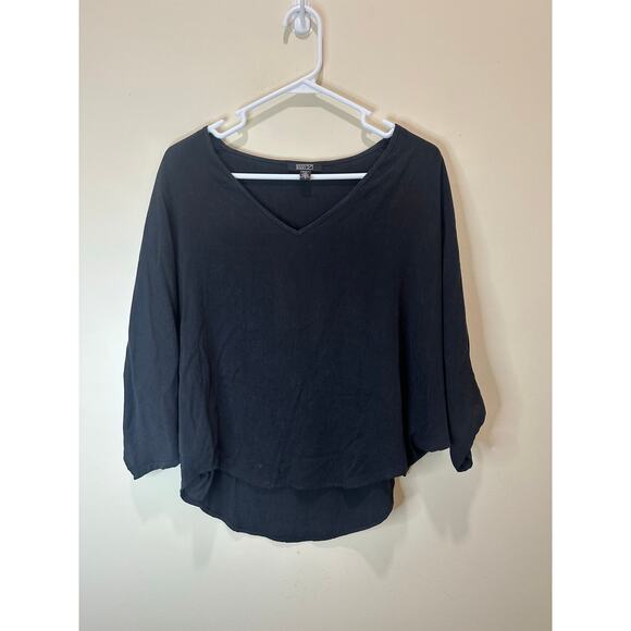 Natalie Busby Sz S Hang Loose Top Tencel Viscose Iron Black - Nice! - Picture 3 of 10